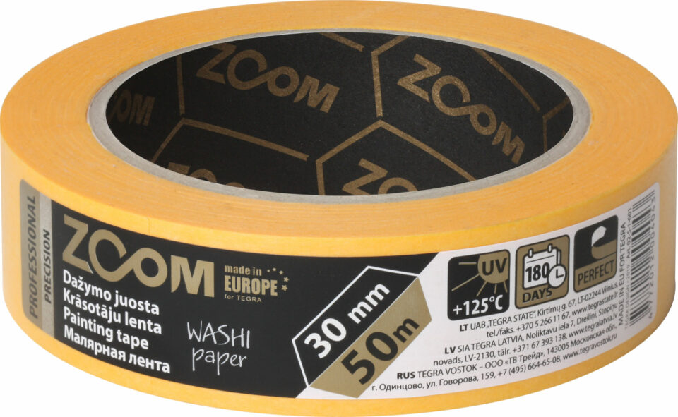 ZOOM Profesionālā krāsošanas līmlenta 30 mm x 50 m PRECISION