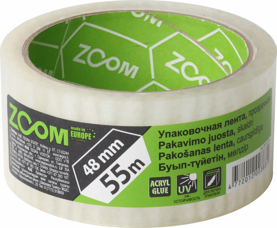 ZOOM Līmlenta iepakošanai 48mm x 55 m