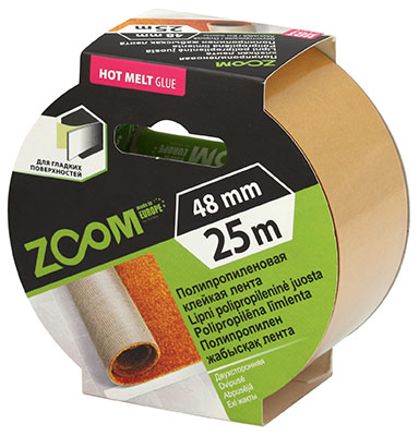 ZOOM Double-sided polypropylene tape