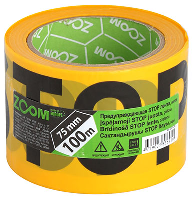 ZOOM STOP warning tape