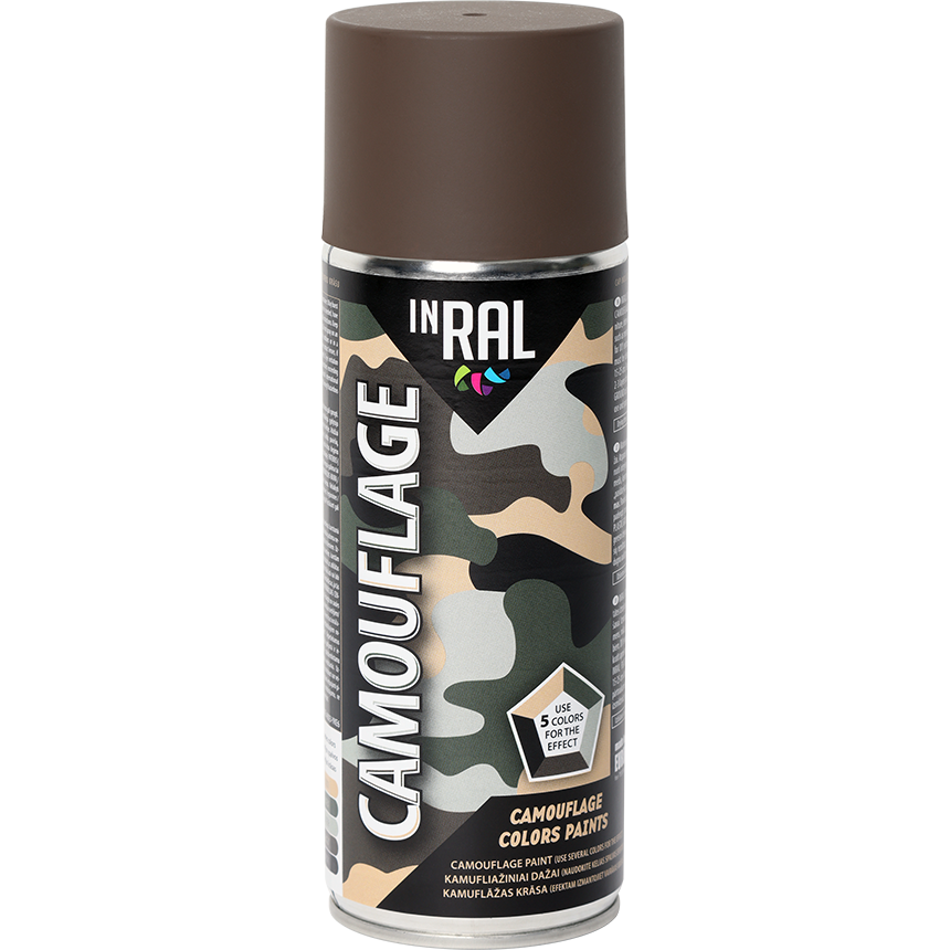 Spray paints CAMOUFLAGE, leather brown