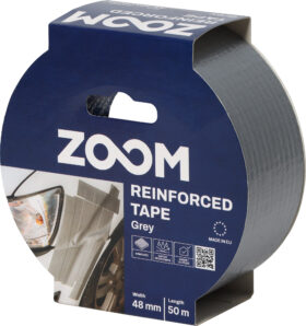 Zoom Duct tape, grey, 48 mm x 50 m