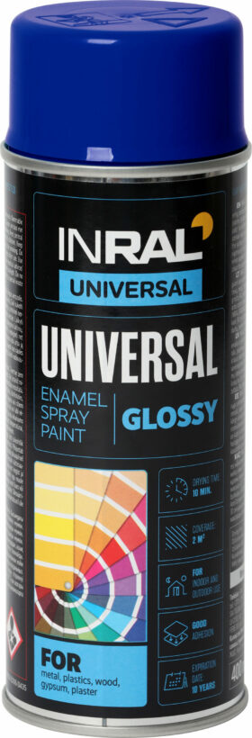 Inral Spray paints UNIVERSAL Enamel, ultramarine blue