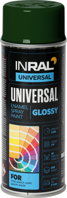 Inral Spray paints UNIVERSAL Enamel, fir green