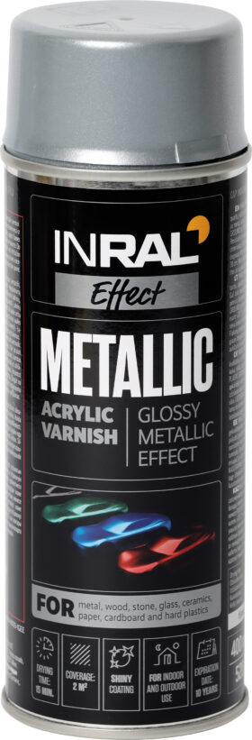 Inral Spray paints METALLIC, silver