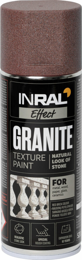 Inral Granite effect paint ( red brick color)