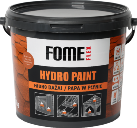 FOME FLEX HYDRO PAINT, ķieģeļbrūna RAL8004, 6 kg