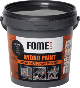 HYDRO PAINT, melna RAL9005, 1 kg